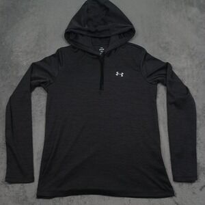 Under Armour Pullover Womens Small Gray Activewear Lightweight Hoodie‎